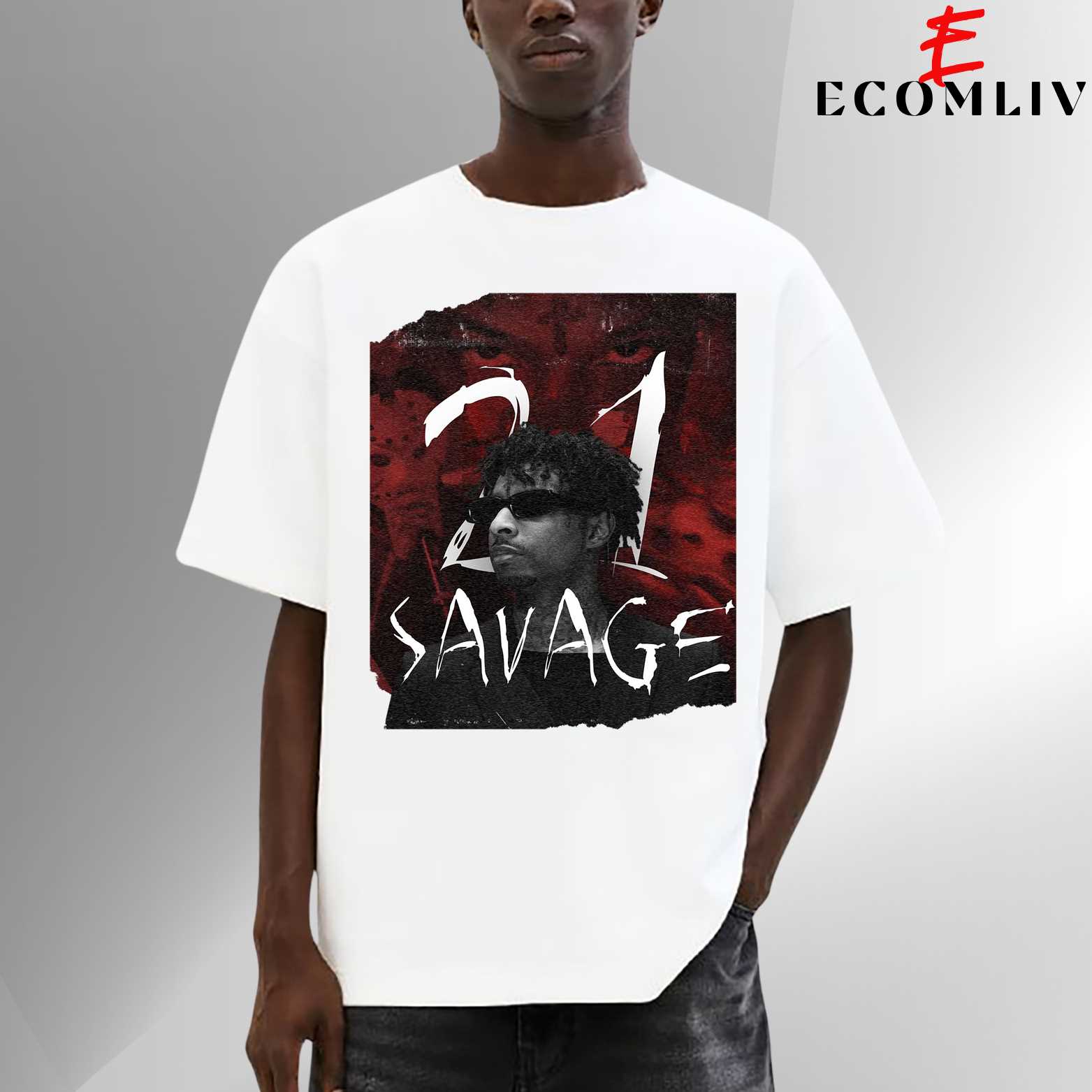 21 Savage Retro Hip Hop Tee, Vintage Style Unisex Shirt